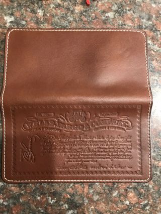 Vintage - 1988 - Wells Fargo - Tooled Leather - Check Book Cover 2