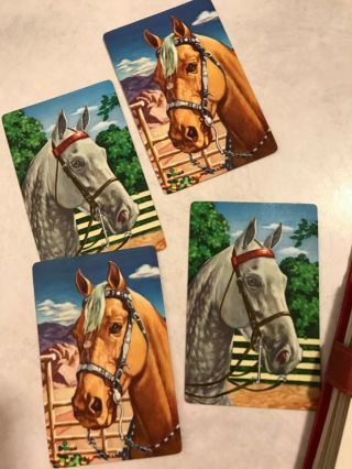 Vintage Playing Cards - Derby Horses.  Arrco Playing Card Co.  Chicago