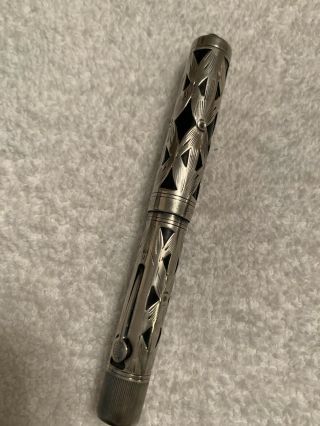 Vintage Waterman 452 1/2 Sterling Silver Fountain Pen