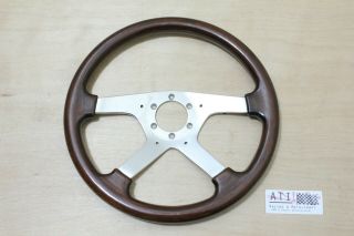 Vintage Momo Timber Wood Steering Wheel 350mm 35cm,  1989,  Made In Italy