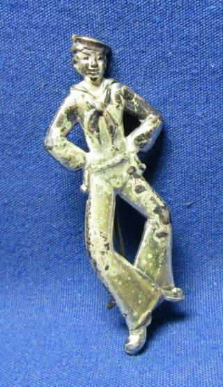 Wwii Sterling Navy Naval Sailor Home Front Sweetheart Pin By Uriscraft