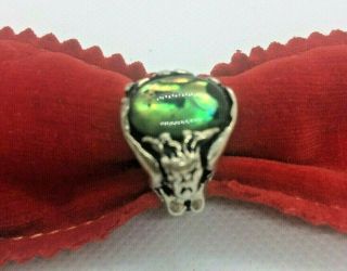 Sterling Ring From Atocha Sunken Spanish Galleon 1622 With Deep Green Stone