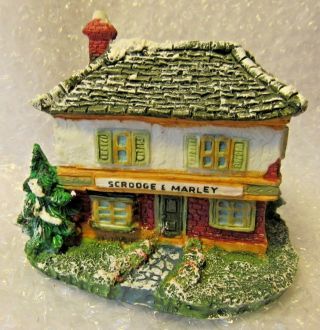 Vintage 1986 Dept 56 Dickens Village Scrooge Marle Miniature Shop Fairy Garden