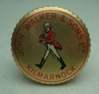 Johnnie Walker " John Walker & Sons Ltd,  Kilmarnock " Vintage Bottle Cork Stopper