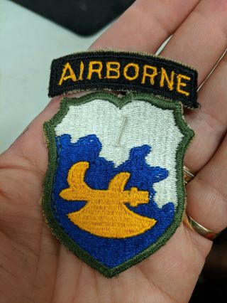 Wwii Us Army 18th Airborne Phantom Division Patch And Tab Set Look
