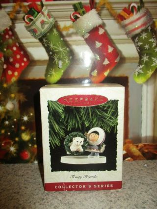 Hallmark Christmas Ornament 1994 Frosty Friends Collector Series 15 Eskimo Bear