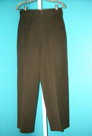 Orig.  Ww Ii Army Air Corp Officers Chocolate Brown Wool Pants Size 27 X 29