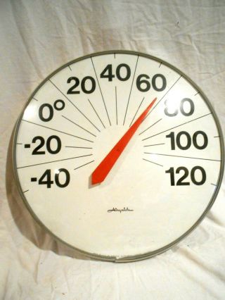 Vintage Airguide 18 " Jumbo Indoor/outdoor Thermometer