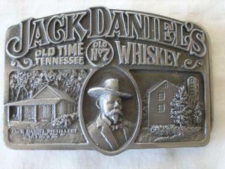 Jack Daniels Vintage 1989 Old Time Tenn.  Whiskey Lem Motlow Belt Buckle