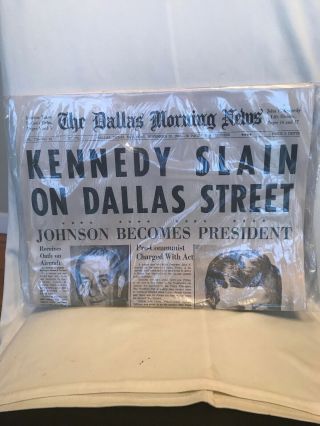 1963 John F.  Kennedy Jfk Assassination Rare Dallas Tx Texas Old Newspaper
