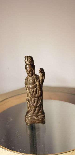 Small Antique Chinese Bronze Figurine