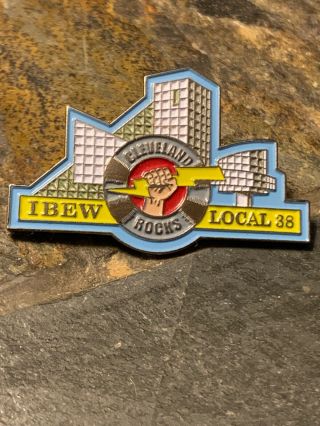 Ibew Union Pin Cleveland Rock And Roll Hall Of Fame Local 38