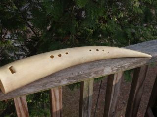 Vintage Hand Made Musical Instrument Horn Flute From Animal Horn Unicorn