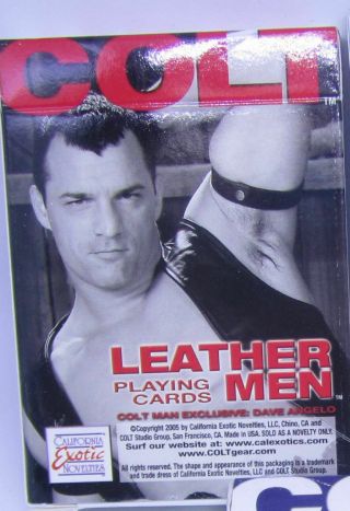 Colt Male Leather Male playing cards - 54 Coated Playing Cards Sexy Male Images 2