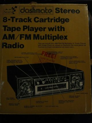 Vintage Multiplex Sears Stereo 8 Track Tape Player Am Fm Radio 1970s