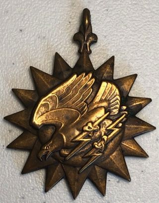 Wwii Us Military Screaming Eagle Lightning Bolt Air Medal