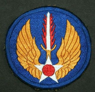 Scarce Ww2 Wwii U.  S.  Army Air Forces In Europe German Made Bevo Weave Patch