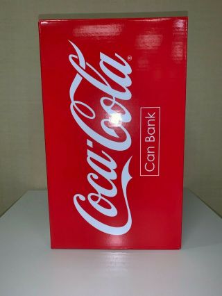 Japanese Coca Cola Tin Can Large Coin Bank