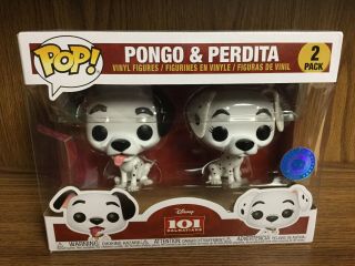 Funko Pop Disney 101 Dalmations Pongo And Perdita Piab Exclusive 2 Pack