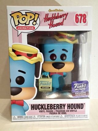 Funko Pop Huckleberry Hound Funko Hollywood Grand Opening Exclusive W Protector
