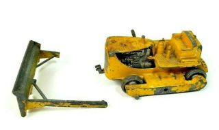 Vintage Tootsietoy Construction Equipment Parts / Restore - Bulldozer Caterpillar