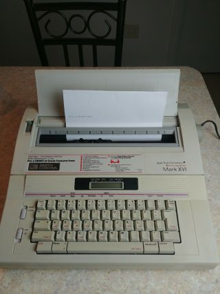 Smith Corona Electric Typewriter Spell - Right Dictionary Mark Xvi