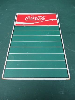 Vintage Coca - Cola Chalkboard Menu Board 23x15