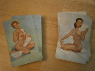 Vintage Pinup Girls Playing Cards 2 Decks