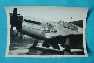 Wwii Us Army Air Force P - 51 Fighter Spare Parts Nose Art Pin Up Photo