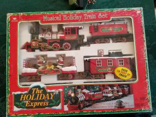 Musical Holiday Train Set The Holiday Express 1996 Christmas Decoration