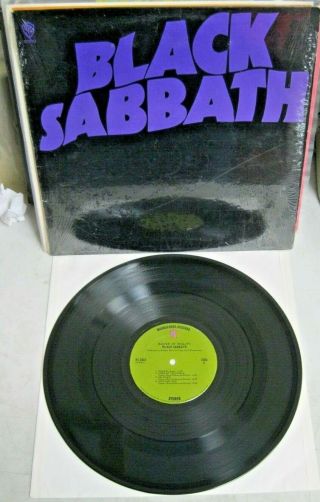 Black Sabbath Master Of Reality Warner Bros Green Label W/ Poster BS 2562 2