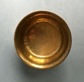 ANTIQUE TIBETAN TEA BOWL hand made crafted metal brass copper silver Mongolian 3