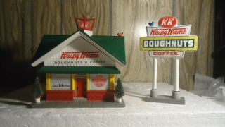 Dept 56 " Krispy Kreme And Sign " Read