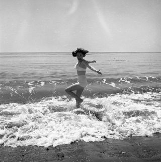 1960s Ron Vogel Negative,  Sexy Pin - Up Girl Donalda Jordan At Beach,  T244670
