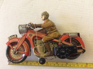Arnold Tin Wind Up Motorcycle.