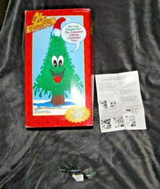 Vintage Gemmy Douglas Fir The Talking Tree Animated Christmas Tree