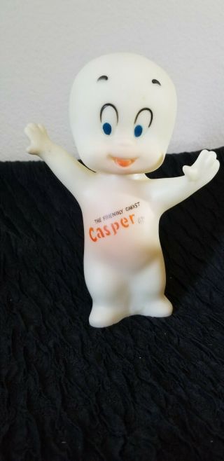 Casper The Friendly Ghost Vinyl Squeak Toy Vintage 1972 Harvey Famous Cartoons
