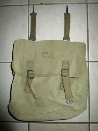 Us Army 1944 Dated M1936 Musette Bag
