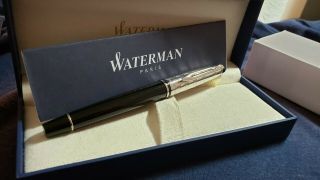 Waterman Expert 3 Rollerball Pen.  Box And Paperwork