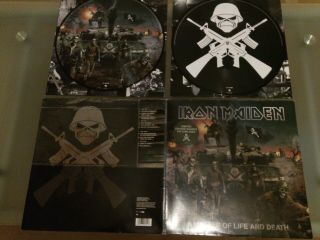 Iron Maiden A Matter Of Life And Death Picture Disc Pre - Owned Vg