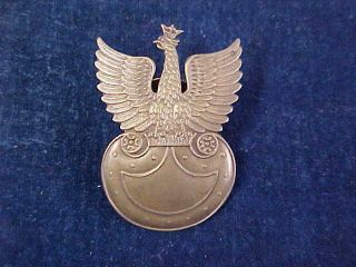 Polish Poland Bronzed Metal Eagle Cap Badge Polish Eastern Legions 1914
