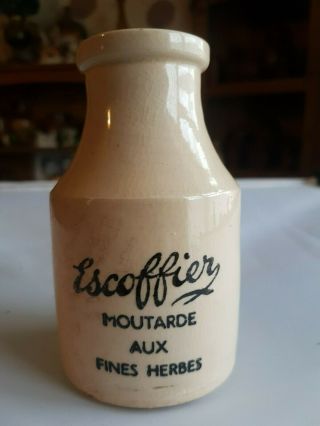 Antique French Mustard Pot Escoffier Mountarde Aux Fine Herbs