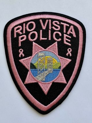 Rio Vista Police Department Breast Cancer Pink Patch California