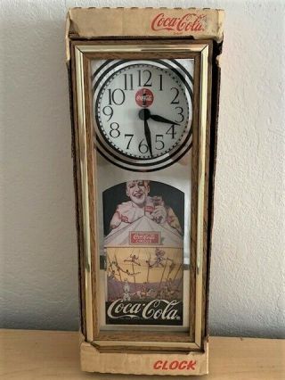 Vintage 1994 Coca - Cola Circus Clock -