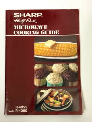 Sharp Carousel Half Pint Microwave Cooking Guide