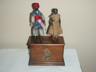 Early Ives Black Americana Clockwork Double Dancers Windup