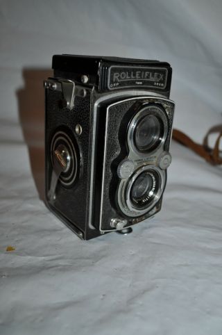 Vintage Rolleiflex Drp Drgm Franke & Heidecke Compur Rapid Tlr Camera