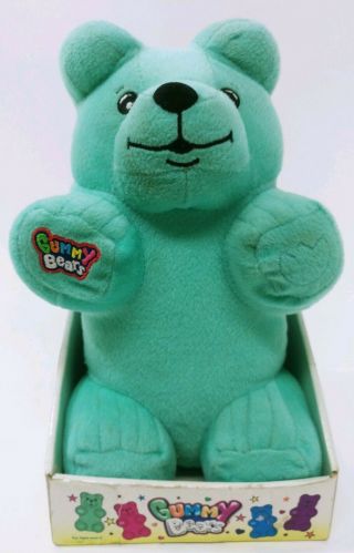 Gummy Bear Candy Plush Teal 13” Tall Totally Me 2009 Toys R Us 2