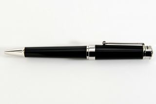 Montegrappa Parola Black - Chrome Trim Ballpoint Pen.