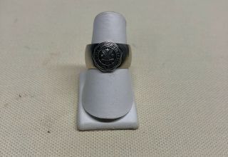 Lasell University - Vintage Junior College Sterling Silver Class Ring - W 6.  5 "